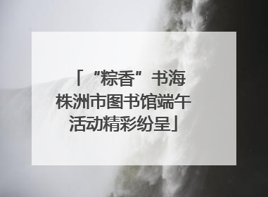 “粽香”书海 株洲市图书馆端午活动精彩纷呈