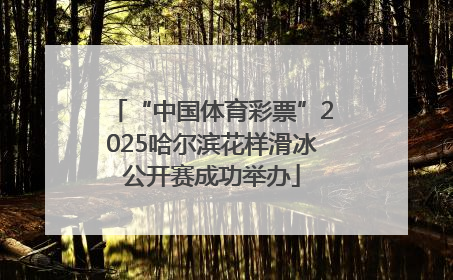“中国体育彩票”2025哈尔滨花样滑冰公开赛成功举办