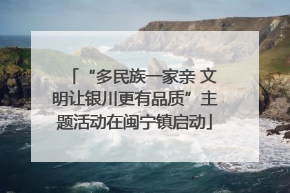 “多民族一家亲 文明让银川更有品质”主题活动在闽宁镇启动