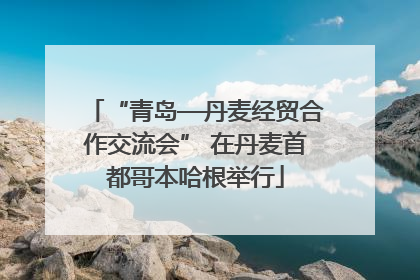 “青岛—丹麦经贸合作交流会” 在丹麦首都哥本哈根举行