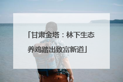 甘肃金塔：林下生态养鸡踏出致富新道