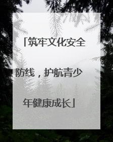 筑牢文化安全防线，护航青少年健康成长