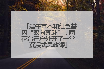 端午草木和红色基因“双向奔赴”，雨花台在户外开了一堂沉浸式思政课
