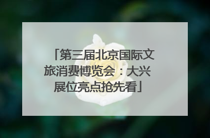 第三届北京国际文旅消费博览会：大兴展位亮点抢先看