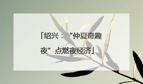绍兴：“仲夏奇趣夜”点燃夜经济