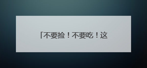 不要捡！不要吃！这种有剧毒！最近杭州路边大量出现蘑菇……