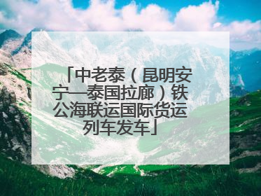 中老泰（昆明安宁—泰国拉廊）铁公海联运国际货运列车发车