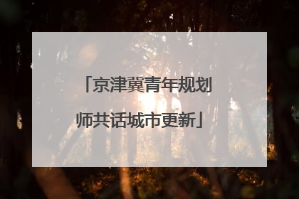 京津冀青年规划师共话城市更新