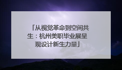 从视觉革命到空间共生：杭州美职毕业展呈现设计新生力量