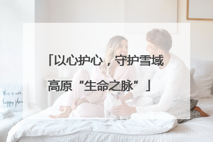 以心护心，守护雪域高原“生命之脉”