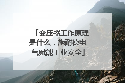 变压器工作原理是什么，施耐德电气赋能工业安全
