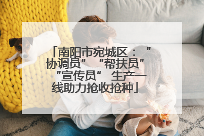 南阳市宛城区：“协调员”“帮扶员”“宣传员” 生产一线助力抢收抢种