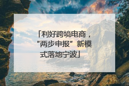 利好跨境电商，“两步申报”新模式落地宁波