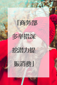 商务部多举措深挖潜力提振消费