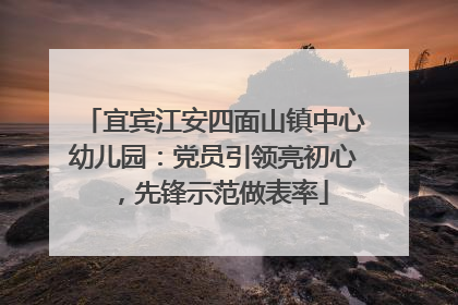 宜宾江安四面山镇中心幼儿园：党员引领亮初心，先锋示范做表率