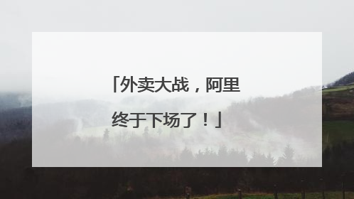 外卖大战，阿里终于下场了！