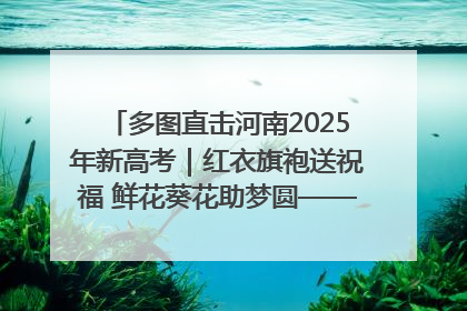 多图直击河南2025年新高考｜红衣旗袍送祝福 鲜花葵花助梦圆——尉氏县高考暖心送考