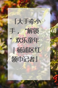 大手牵小手，“解锁”欢乐童年｜杨浦区红领巾记者