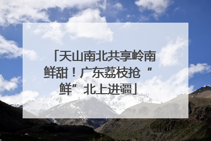 天山南北共享岭南鲜甜！广东荔枝抢“鲜”北上进疆