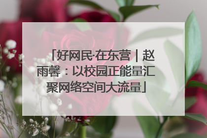 好网民·在东营｜赵雨馨：以校园正能量汇聚网络空间大流量
