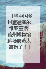 当中国乡村邂逅塞尔维亚童话 莒州博物馆这场展览太震撼了！