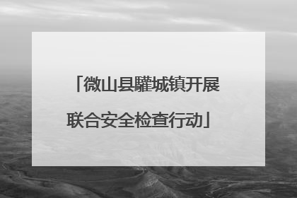 微山县驩城镇开展联合安全检查行动