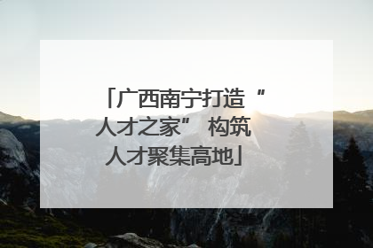广西南宁打造“人才之家” 构筑人才聚集高地