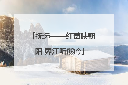 抚远——红莓映朝阳 界江听熊吟