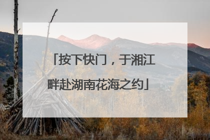 按下快门，于湘江畔赴湖南花海之约