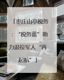 枣庄山亭税务：“税务蓝”助力退役军人“再起航”