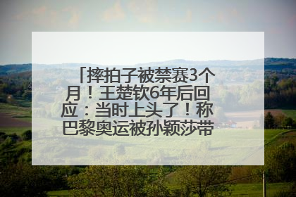 摔拍子被禁赛3个月！王楚钦6年后回应：当时上头了！称巴黎奥运被孙颖莎带着打，搭档8年“一个眼神就能懂”