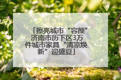 擦亮城市“容颜” 济南市历下区3万件城市家具“清凉焕新”迎盛夏