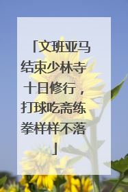 文班亚马结束少林寺十日修行，打球吃斋练拳样样不落
