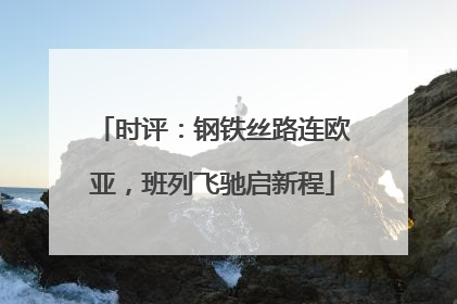时评：钢铁丝路连欧亚，班列飞驰启新程