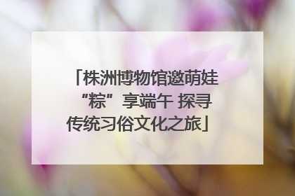 株洲博物馆邀萌娃“粽”享端午 探寻传统习俗文化之旅