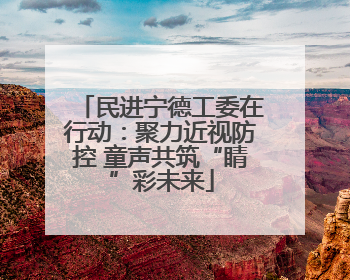 民进宁德工委在行动：聚力近视防控 童声共筑“睛”彩未来