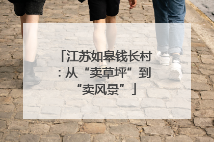 江苏如皋钱长村：从“卖草坪”到“卖风景”