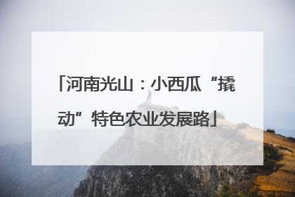 河南光山：小西瓜“撬动”特色农业发展路