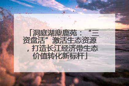 洞庭湖麋鹿苑：“三资盘活”激活生态资源，打造长江经济带生态价值转化新标杆
