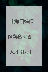 海口综保区释放强劲人才引力