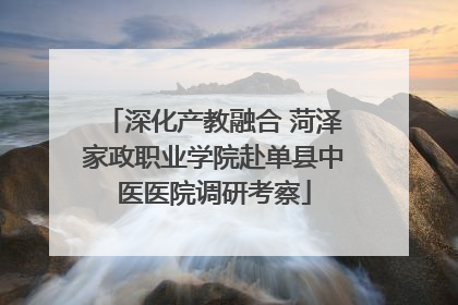 深化产教融合 菏泽家政职业学院赴单县中医医院调研考察