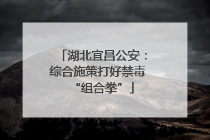 湖北宜昌公安：综合施策打好禁毒“组合拳”