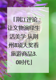 荆江评论：让文物演绎生活美学 从荆州8项大奖看旅游商品3.0时代