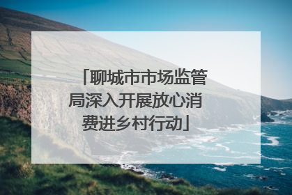 聊城市市场监管局深入开展放心消费进乡村行动