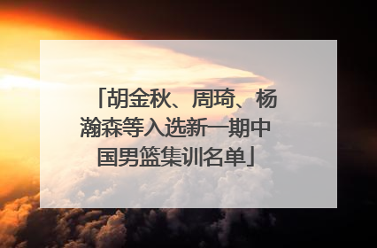 胡金秋、周琦、杨瀚森等入选新一期中国男篮集训名单