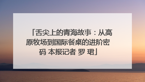 舌尖上的青海故事：从高原牧场到国际餐桌的进阶密码 本报记者 罗 珺