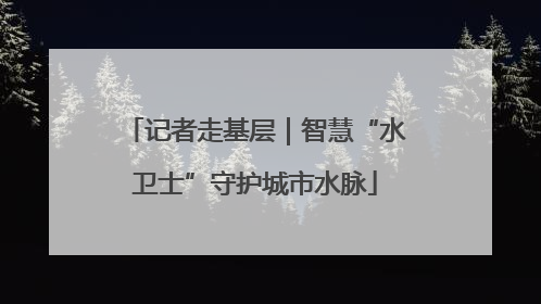 记者走基层｜智慧“水卫士”守护城市水脉