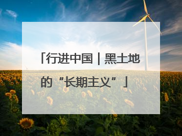行进中国｜黑土地的“长期主义”