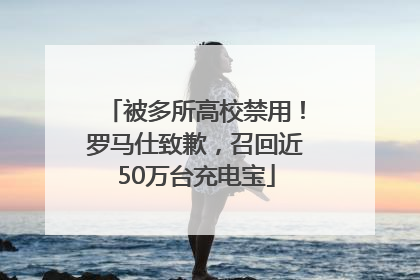 被多所高校禁用！罗马仕致歉，召回近50万台充电宝