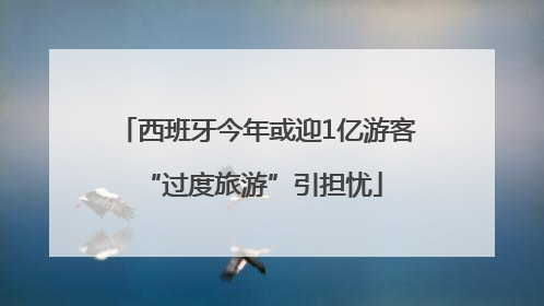 西班牙今年或迎1亿游客 “过度旅游”引担忧